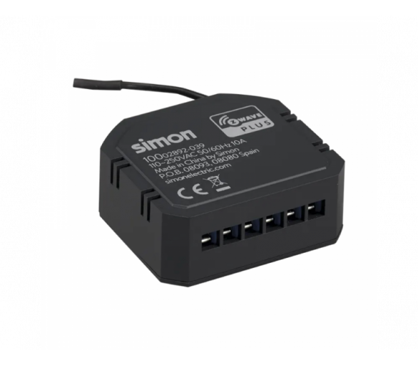 Mikormodułowy włącznik elekrtozaworu iO, 10A 10002892-039 Simon 100