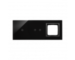 Panel dotykowy 3 moduły 1 pole dotykowe, 2 pola dotykowe poziome, otwór na osprzęt Simon 54, zastygła lawa DSTR3120/73
