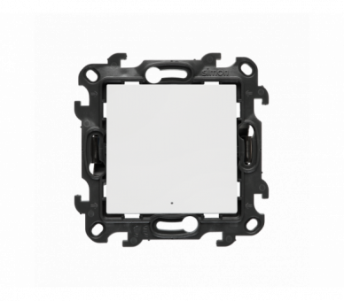 Łącznik jednobiegunowy z podświetleniem LED, (moduł), Simon 24, IP20/IP44, 10AX, biały Simon 24 NW1L.01/11