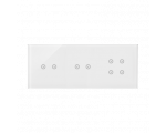 Panel dotykowy 3 moduły 2 pola dotykowe poziome, 2 pola dotykowe poziome, 4 pola dotykowe, biała perła DSTR3224/70