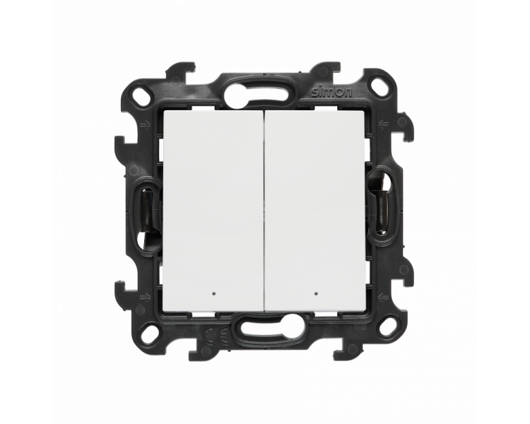 Łącznik świecznikowy z podświetleniem LED do wersji IP44, (moduł), Simon 24, IP20/IP44, 10AX, biały Simon 24 NW5L2.01/11