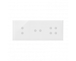 Panel dotykowy 3 moduły 2 pola dotykowe pionowe, 2 pola dotykowe poziome, 4 pola dotykowe, biała perła DSTR3324/70