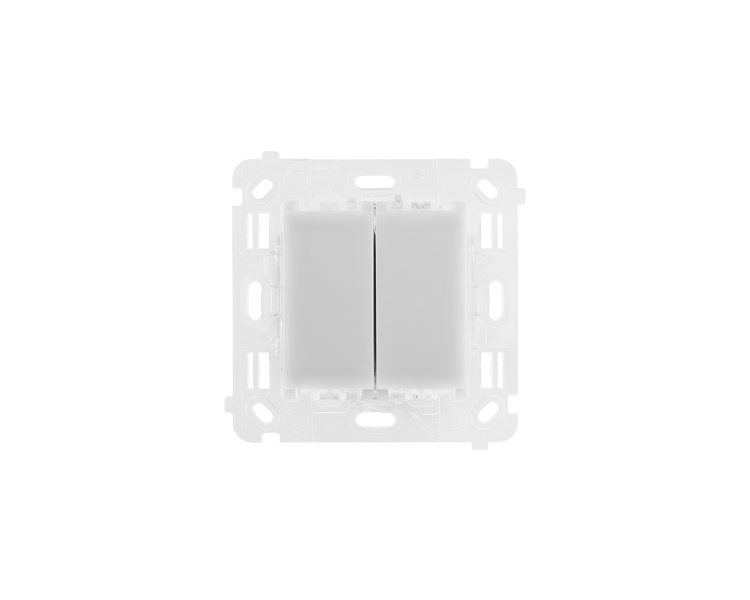 Łącznik/Przycisk podwójny uniwersalny, 230V, 2x6A ST2M
