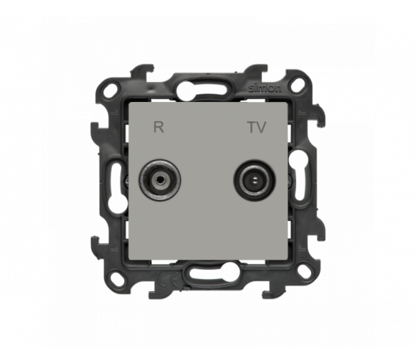 Gniazdo antenowe R-TV zakończeniowe do gniazd przelotowych, (moduł), Simon 24, IP20, kaszmirowy Simon 24 NAZ.01/42