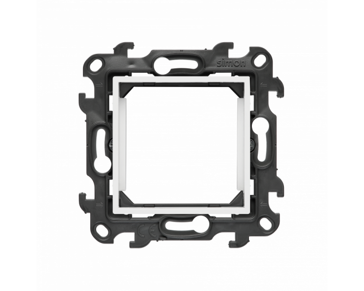 Adapter (przejściówka) na osprzęt standardu 45×45 mm, (moduł), Simon 24, IP20, biały Simon 24 NA45.01/11