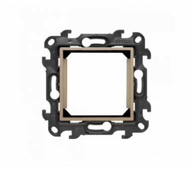 Adapter (przejściówka) na osprzęt standardu 45×45 mm, (moduł), Simon 24, IP20, szampański mat Simon 24 NA45.01/34