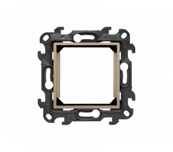 Adapter (przejściówka) na osprzęt standardu 45×45 mm, (moduł), Simon 24, IP20, szampański mat Simon 24 NA45.01/34