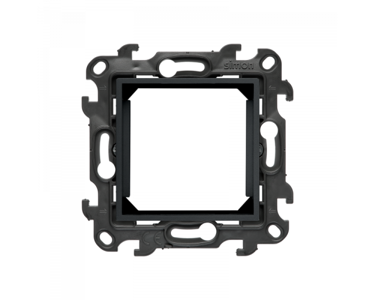 Adapter (przejściówka) na osprzęt standardu 45×45 mm, (moduł), Simon 24, IP20, grafitowy mat Simon 24 NA45.01/38