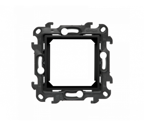 Adapter (przejściówka) na osprzęt standardu 45×45 mm, (moduł), Simon 24, IP20, czarny mat Simon 24 NA45.01/49