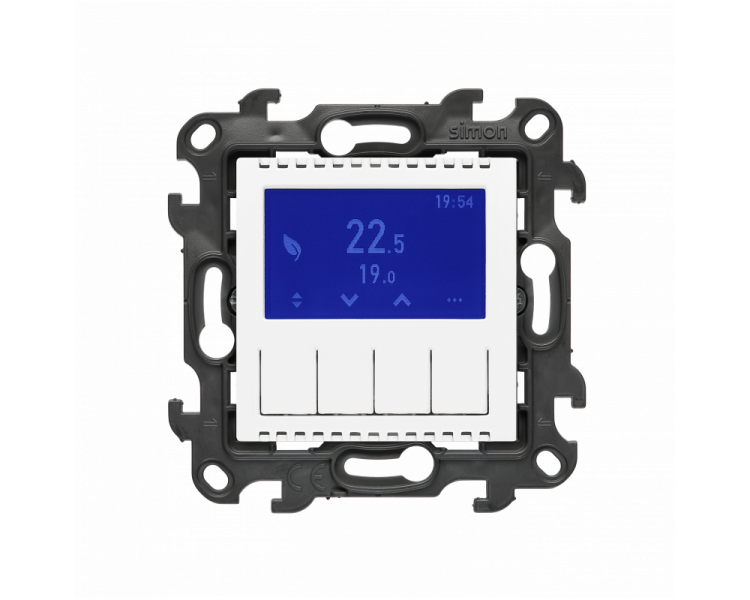 Termostat programowalny z wyświetlaczem [Wi-Fi], (moduł), Simon 24, 16 A 3600 W AC1 , 2A 450VA AC3, IP20, 16A, biały Simon 24 NETD1A.01/11