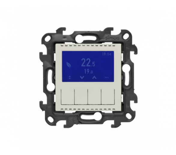 Termostat programowalny z wyświetlaczem [Wi-Fi], (moduł), Simon 24, 16 A 3600 W AC1 , 2A 450VA AC3, IP20, 16A, kaszmirowy Simon 24 NETD1A.01/42