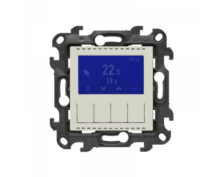 Termostat programowalny z wyświetlaczem [Wi-Fi], (moduł), Simon 24, 16 A 3600 W AC1 , 2A 450VA AC3, IP20, 16A, kaszmirowy Simon 24 NETD1A.01/42
