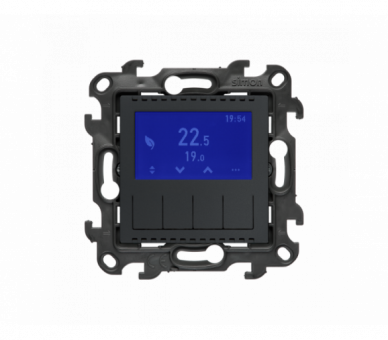 Termostat programowalny z wyświetlaczem [Wi-Fi], (moduł), Simon 24, 16 A 3600 W AC1 , 2A 450VA AC3, IP20, 16A, grafitowy mat Simon 24 NETD1A.01/38