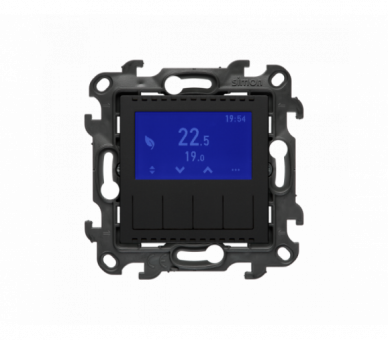 Termostat programowalny z wyświetlaczem [Wi-Fi], (moduł), Simon 24, 16 A 3600 W AC1 , 2A 450VA AC3, IP20, 16A, czarny mat Simon 24 NETD1A.01/49