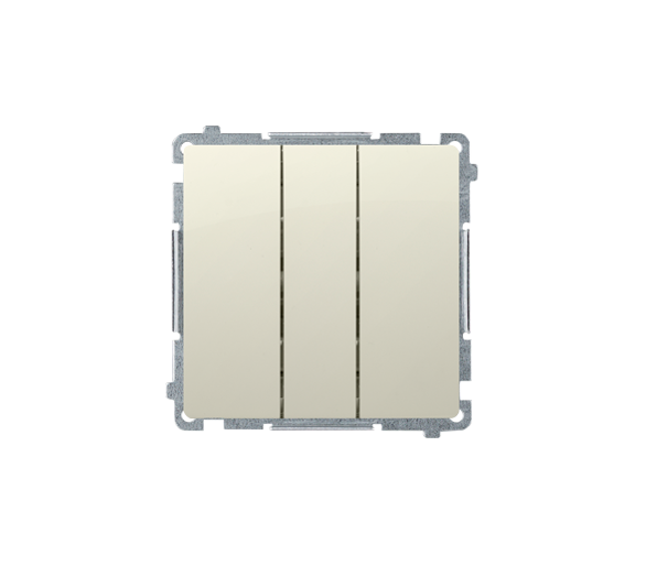 Przycisk potrójny (moduł) 10AX 250V, szybkozłącza, beżowy BMP31.01/12