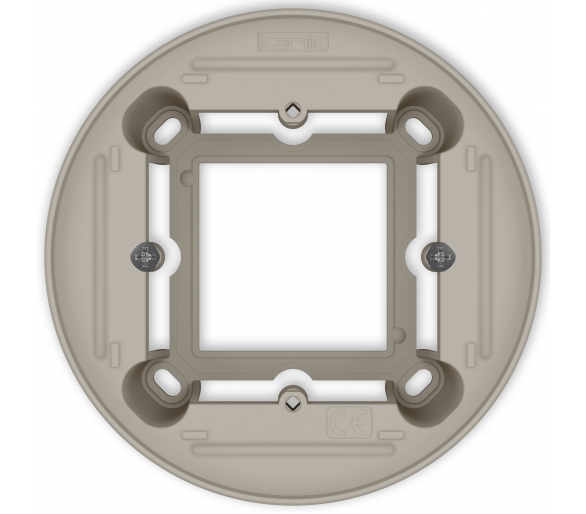 Puszka natynkowa pojedyncza okrągła ICON i MINI taupe 60PUO-1