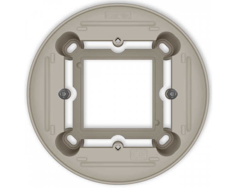 Puszka natynkowa pojedyncza okrągła ICON i MINI taupe 60PUO-1