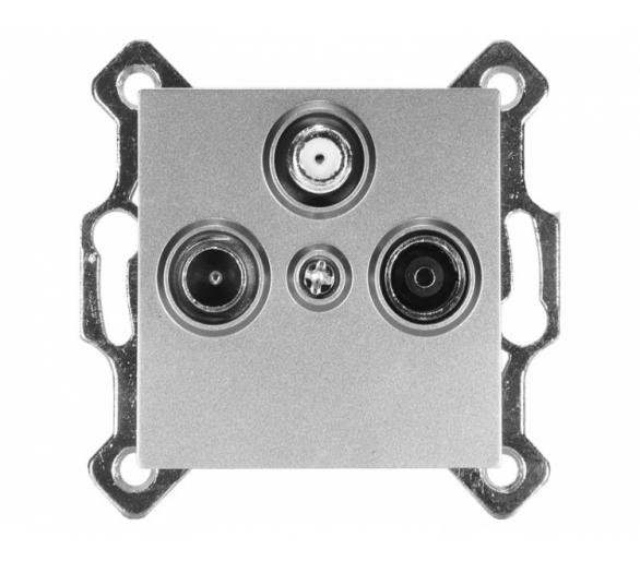Gniazdo antenowe RTV-SAT szare, Modern-Q TG-MQ-67G