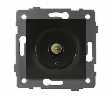 Gniazdo antenowe TV czarne, Modern-Q TG-MQ-66B