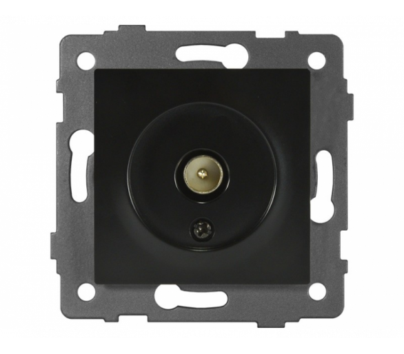 Gniazdo antenowe TV czarne, Modern-Q TG-MQ-66B
