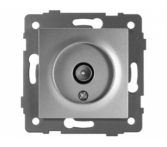 Gniazdo antenowe TV szare, Modern-Q TG-MQ-66G