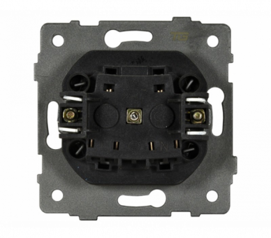 Gniazdo pojedyncze 2P+Z z klapką 16A-250V~, czarne, Modern-Q TG-MQ-51CB