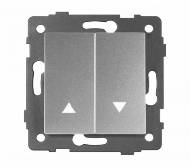 Łącznik do sterowania roletami 10AX-250V~, szary, Modern-Q TG-MQ-231G