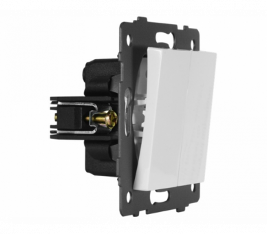 Łącznik dzwonkowy podwójny 10AX-250V~, biały, Modern-Q TG-MQ-211W