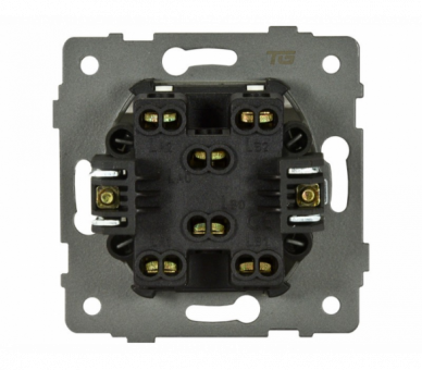 Łącznik krzyżowy 10AX-250V~, czarny, Modern-Q TG-MQ-140B