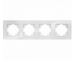 Ramka poczwórna biały akryl (linia Acrylic Shine), Modern-Q TG-MQ-PA004W