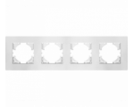 Ramka poczwórna biały plastik (linia Basic), Modern-Q TG-MQ-P004W