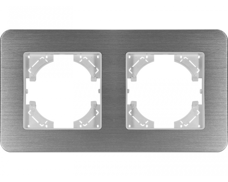 Ramka podwójna aluminium szczotkowane (linia Alu Touch), Modern-Q TG-MQ-AB002W