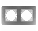 Ramka podwójna aluminium szczotkowane (linia Alu Touch), Modern-Q TG-MQ-AB002W