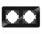 Ramka podwójna czarne szkło (linia Crystal), Modern-Q TG-MQ-GR002B