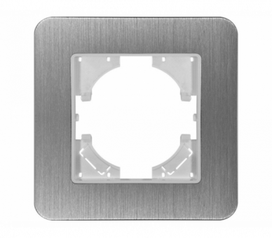 Ramka pojedyncza aluminium szczotkowane (linia Alu Touch), Modern-Q TG-MQ-AB001W