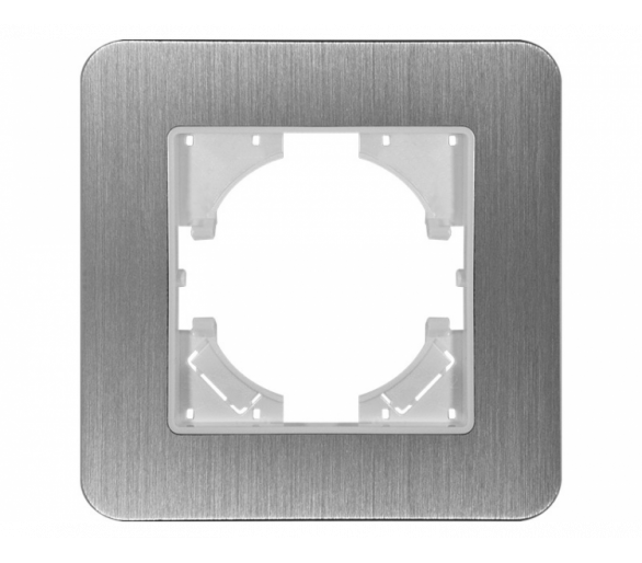 Ramka pojedyncza aluminium szczotkowane (linia Alu Touch), Modern-Q TG-MQ-AB001W