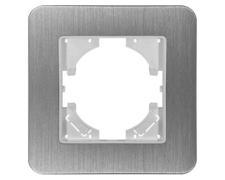 Ramka pojedyncza aluminium szczotkowane (linia Alu Touch), Modern-Q TG-MQ-AB001W