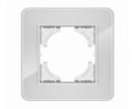 Ramka pojedyncza białe szkło (linia Crystal), Modern-Q TG-MQ-GR001W