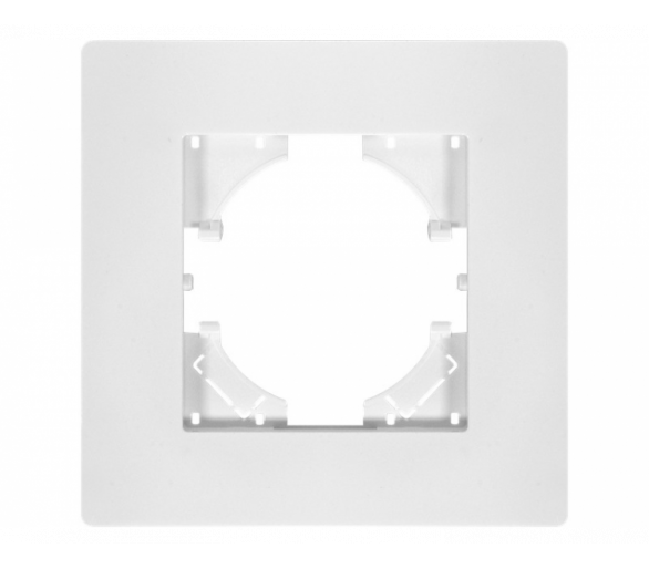 Ramka pojedyncza biały plastik (linia Basic), Modern-Q TG-MQ-P001W