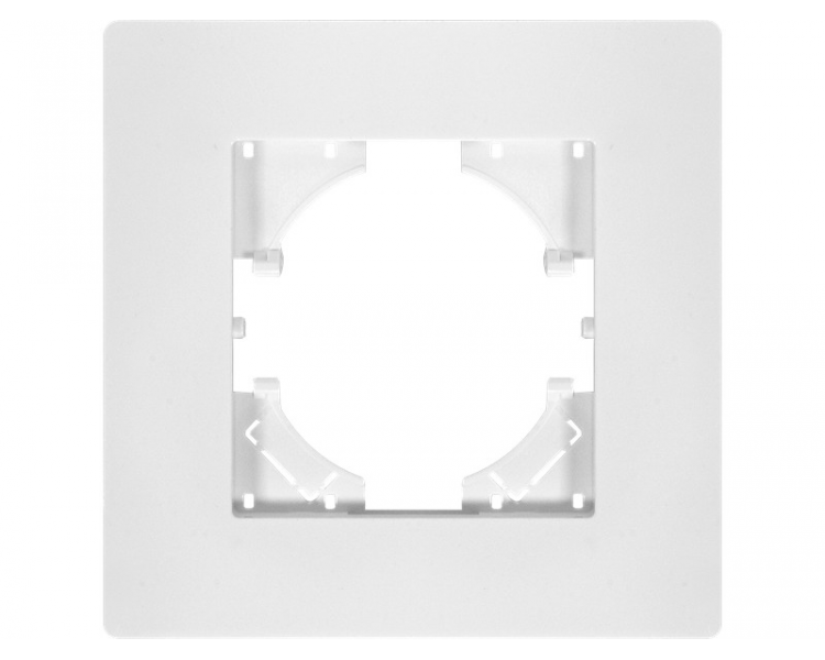 Ramka pojedyncza biały plastik (linia Basic), Modern-Q TG-MQ-P001W