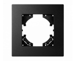 Ramka pojedyncza czarne aluminium gładkie (linia Alu Pure), Modern-Q TG-MQ-AS001B