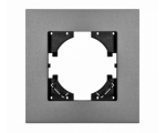 Ramka pojedyncza szare aluminium gładkie (linia Alu Pure), Modern-Q TG-MQ-AS001G