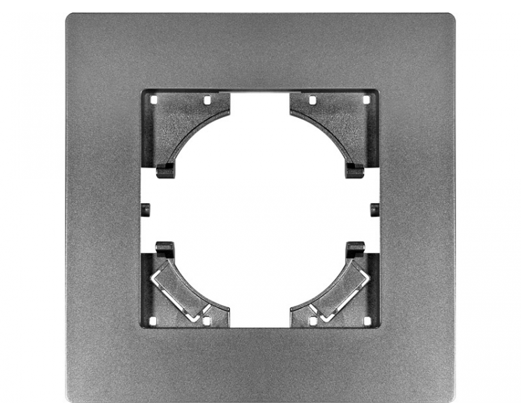 Ramka pojedyncza szary plastik (linia Basic), Modern-Q TG-MQ-P001G