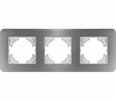 Ramka potrójna aluminium szczotkowane (linia Alu Touch), Modern-Q TG-MQ-AB003W