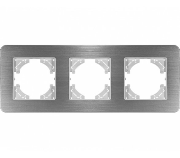 Ramka potrójna aluminium szczotkowane (linia Alu Touch), Modern-Q TG-MQ-AB003W
