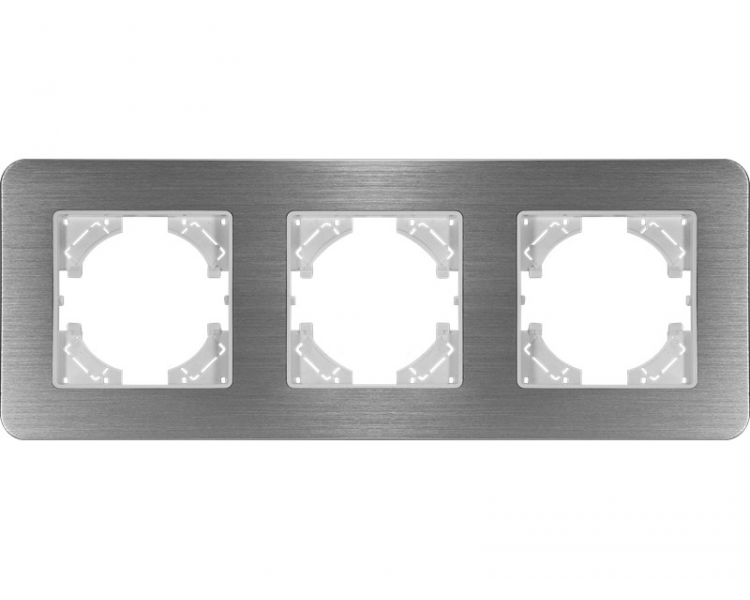 Ramka potrójna aluminium szczotkowane (linia Alu Touch), Modern-Q TG-MQ-AB003W