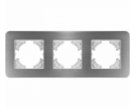 Ramka potrójna aluminium szczotkowane (linia Alu Touch), Modern-Q TG-MQ-AB003W
