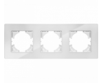 Ramka potrójna biały akryl (linia Acrylic Shine), Modern-Q TG-MQ-PA003W