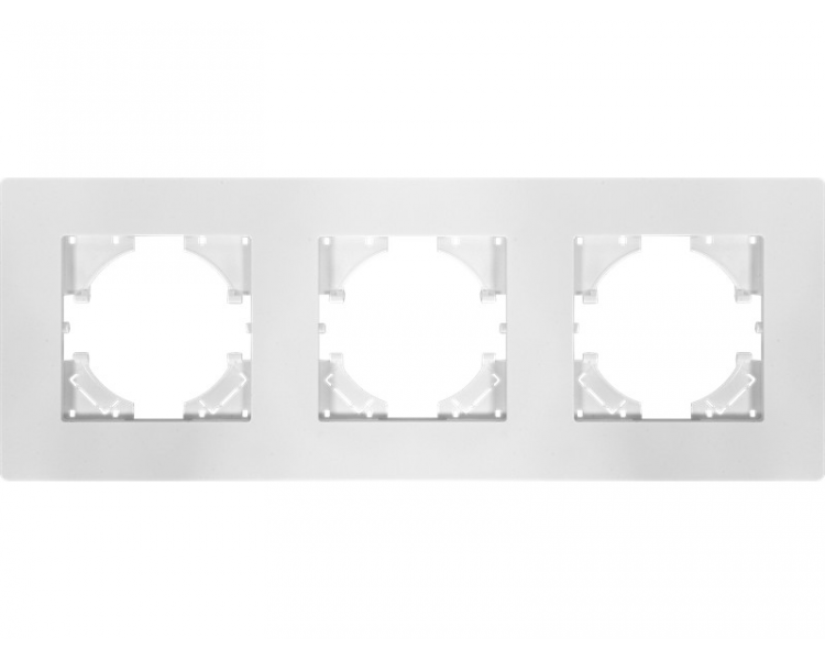 Ramka potrójna biały plastik (linia Basic), Modern-Q TG-MQ-P003W