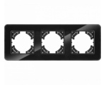 Ramka potrójna czarne szkło (linia Crystal), Modern-Q TG-MQ-GR003B